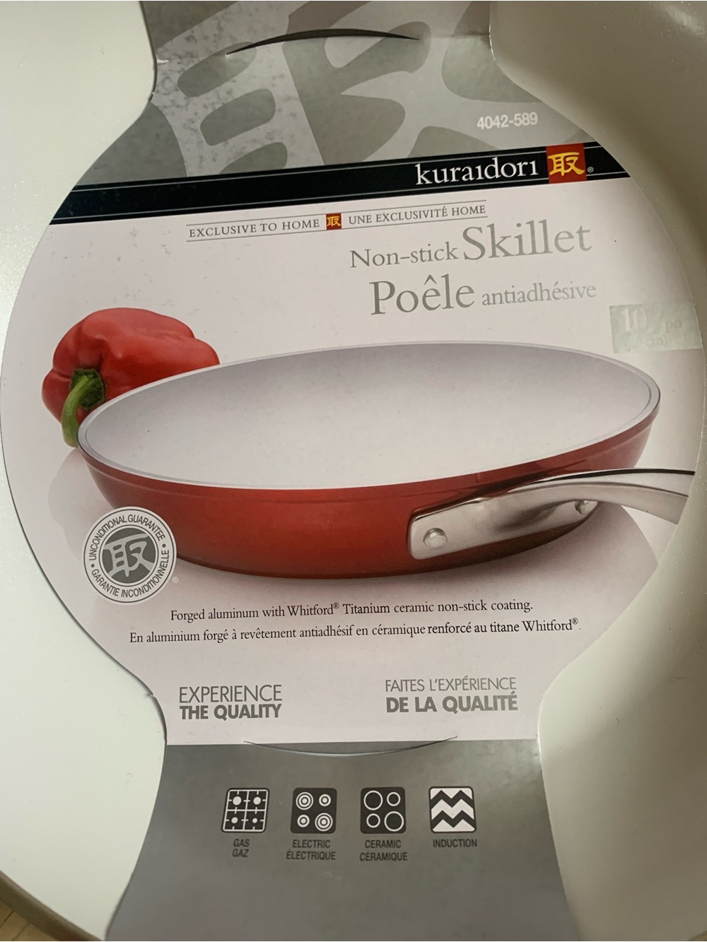 Red Non-Stick Skillet - Ceramic Coating